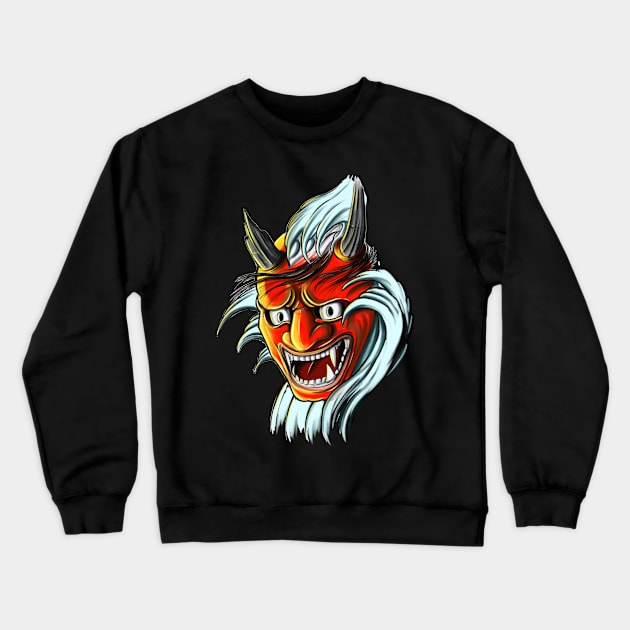 Hannya Crewneck Sweatshirt by Tom2311Tom